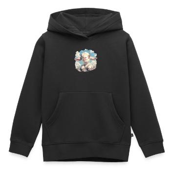 Ziegen Ziege - Kinder Premium Organic Hoodie - Schwarz - Vorne - AI Model Kid Male (0cm)