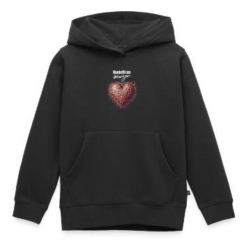Karneval Konfetti im Herzen Herz Köln Kölle Alaaf - Kinder Premium Organic Hoodie - Schwarz - Vorne - AI Model Kid Male (0cm)