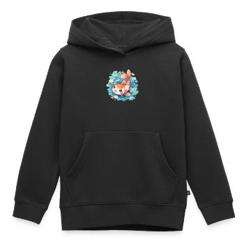Koi Koi Carp - Kids Premium Organic Hoodie - black - Front - AI Model Kid Male (0cm)