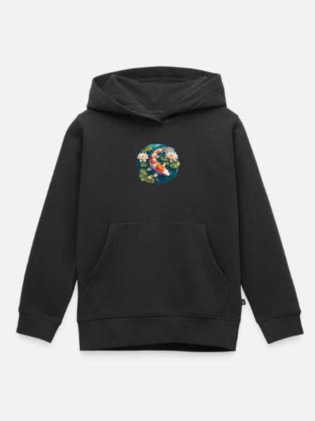 Kois Koi Karpfen - Kinder Premium Organic Hoodie - Schwarz