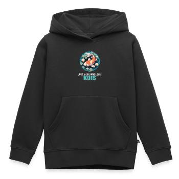 Koi Koi Carp - Kids Premium Organic Hoodie - black - Front - AI Model Kid Male (0cm)