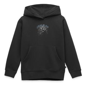 Craie jusqu’à Boulderer - Sweat Premium à capuche enfant bio - noir - Devant - AI Model Kid Male (0cm)