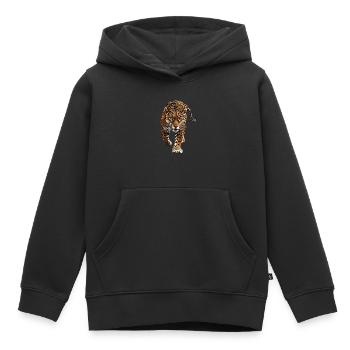 Jaguars Jaguar - Sweat Premium à capuche enfant bio - noir - Devant - AI Model Kid Male (0cm)