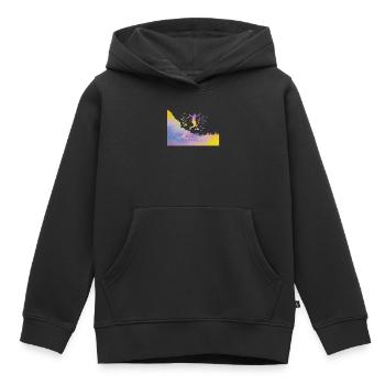 Trail Runner Cross Trail Bergläufer - Kinder Premium Organic Hoodie - Schwarz - Vorne - AI Model Kid Male (0cm)