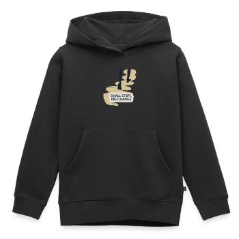 FÜßE - Kinder Premium Organic Hoodie - Schwarz - Vorne - AI Model Kid Male (0cm)
