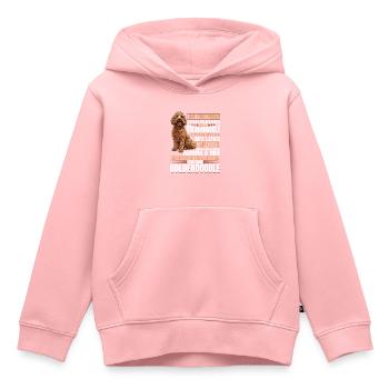 Goldendoodle Dog Owner - Kinder Premium Organic Hoodie - Rosa - Vorne - AI Model Kid Female (0cm)