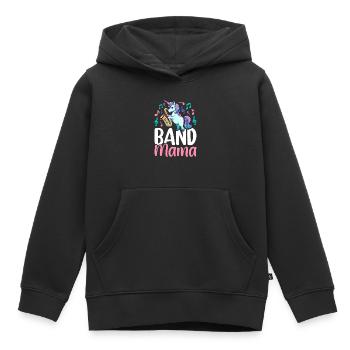 Band Mama Saxophon Mama Marching Band Grafik für - Kinder Premium Organic Hoodie - Schwarz - Vorne - AI Model Kid Male (0cm)