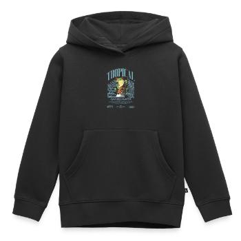 Rotäugiger Laubfrosch Regenwald Amphibie - Kinder Premium Organic Hoodie - Schwarz - Vorne - AI Model Kid Male (0cm)