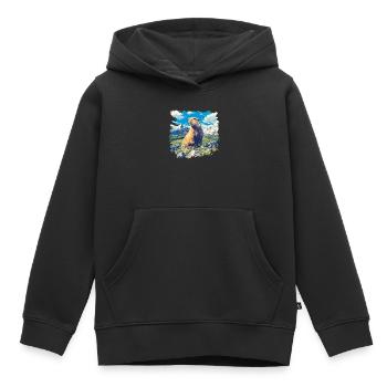 Murmeltiere Murmeltier - Kinder Premium Organic Hoodie - Schwarz - Vorne - AI Model Kid Male (0cm)