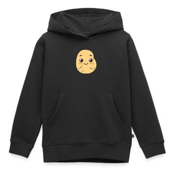 Kartoffel - Kinder Premium Organic Hoodie - Schwarz - Vorne - AI Model Kid Male (0cm)