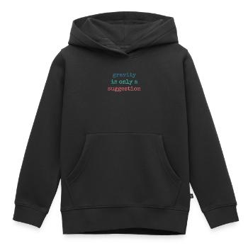 Schwerkraft Ist Nur Ein Vorschlag Boulderer - Kinder Premium Organic Hoodie - Schwarz - Vorne - AI Model Kid Male (0cm)
