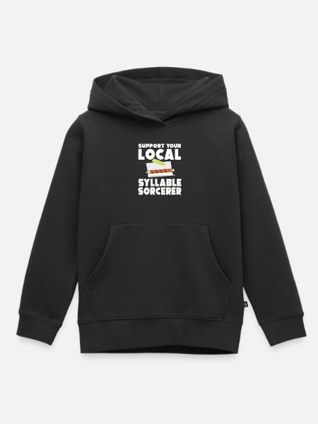Silbenzauberer Poetry Slam - Kinder Premium Organic Hoodie - Schwarz