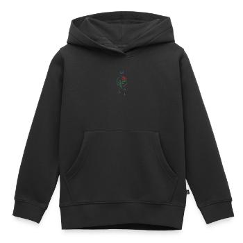 Himmlischer Rosentraum - Kinder Premium Organic Hoodie - Schwarz - Vorne - AI Model Kid Male (0cm)