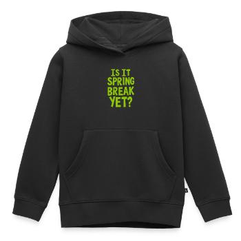 Spring Break Countdown Saying Quote - Kids Premium Organic Hoodie - black - Front - AI Model Kid Male (0cm)