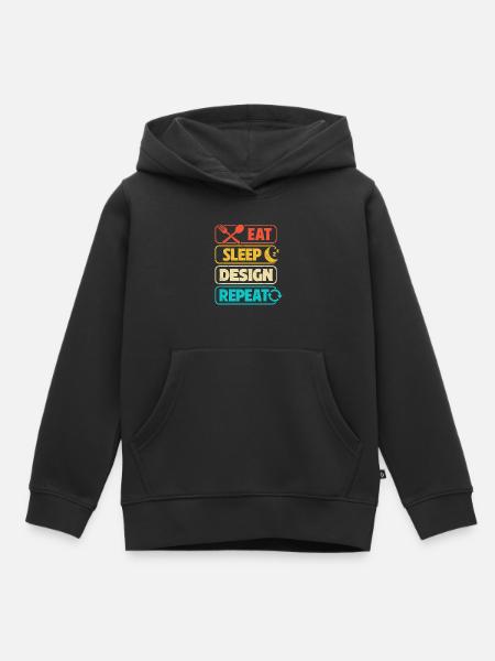Architekt - Kinder Premium Organic Hoodie - Schwarz