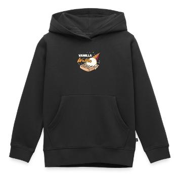 Vanillewaffeln Sirup Frühstückswaffeln - Kinder Premium Organic Hoodie - Schwarz - Vorne - AI Model Kid Male (0cm)