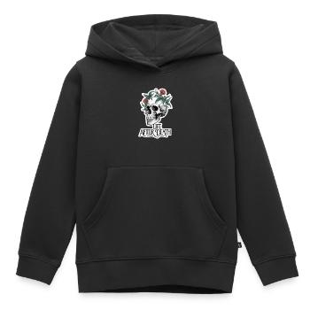 KNOCHEN LEBEN NACH DEM TOD - Kinder Premium Organic Hoodie - Schwarz - Vorne - AI Model Kid Male (0cm)