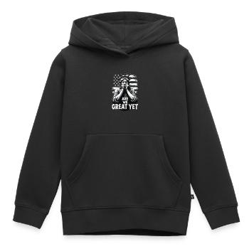 Are We Great Yet Freiheitsstatue  Amerika USA - Kinder Premium Organic Hoodie - Schwarz - Vorne - AI Model Kid Male (0cm)