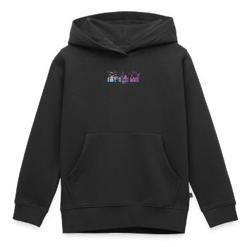 Norder Skyline Bunt Stadtbild Norden - Kinder Premium Organic Hoodie - Schwarz - Vorne - AI Model Kid Male (0cm)