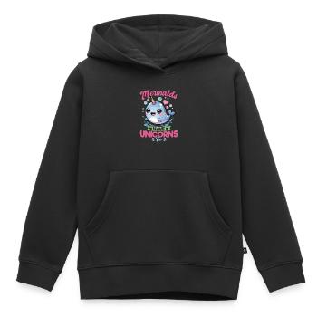 Narwhal Chibi Kawaii - Kinder Premium Organic Hoodie - Schwarz - Vorne - AI Model Kid Male (0cm)