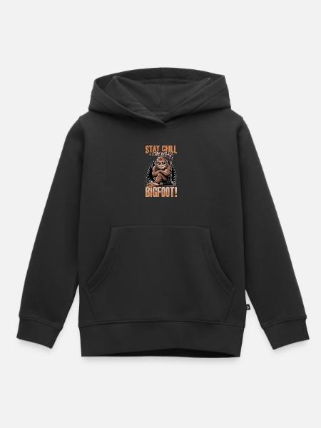 Bigfoot Sasquatch - Kinder Premium Organic Hoodie - Schwarz
