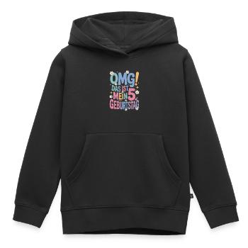 5. Geburtstag Mädchen Das Ist Mein 5. Geburtstag - Kinder Premium Organic Hoodie - Schwarz - Vorne - AI Model Kid Male (0cm)