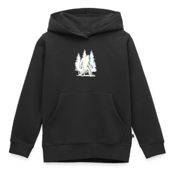 Großer Fuß, großer Fuß - Kinder Premium Organic Hoodie - Schwarz - Vorne - AI Model Kid Male (0cm)