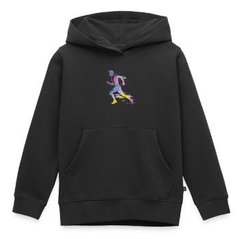 Sprinter Colorsplash Sprintender Sprint - Kinder Premium Organic Hoodie - Schwarz - Vorne - AI Model Kid Male (0cm)