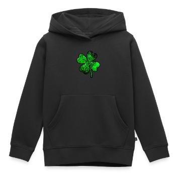 Cosmic Luck - Kids Premium Organic Hoodie - black - Front - AI Model Kid Male (0cm)