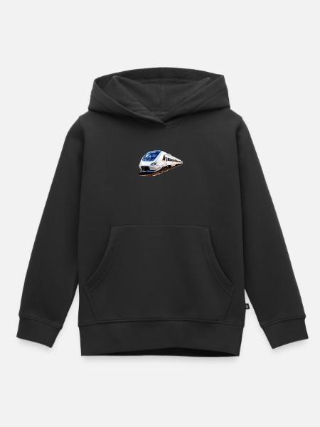ZUG TREIN - Kinder Premium hoodie biologisch - zwart