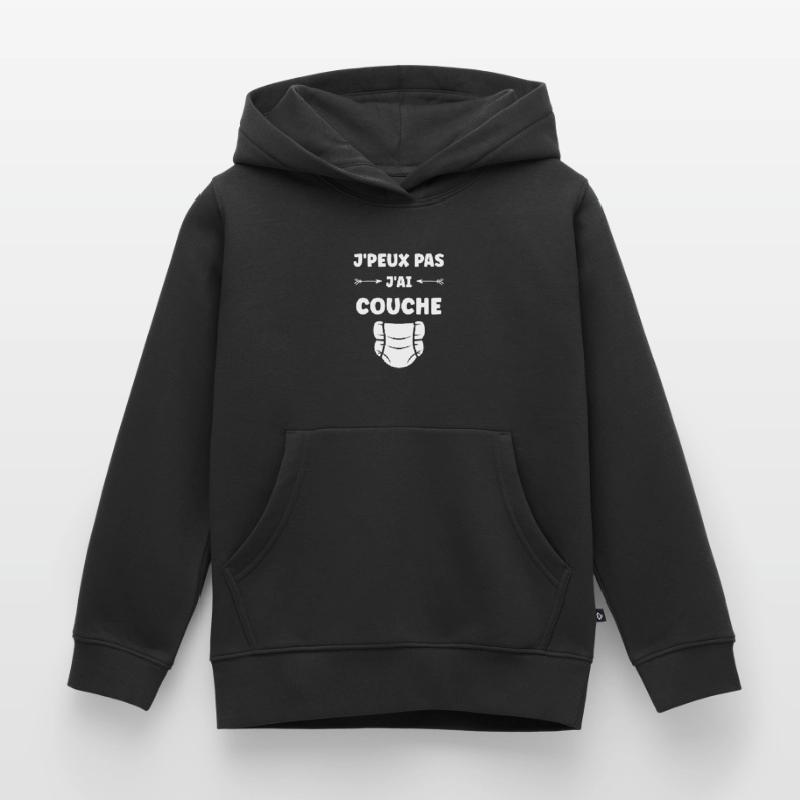 Couches Sweat Premium à capuche enfant bio
