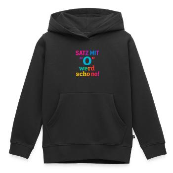 Satz mit O 2 - Kinder Premium Organic Hoodie - Schwarz - Vorne - AI Model Kid Male (0cm)