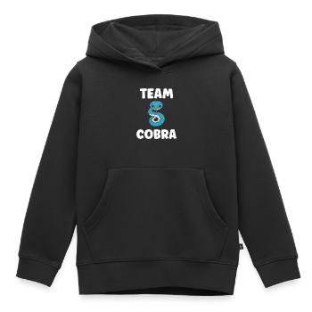 cobra - Sweat Premium à capuche enfant bio - noir - Devant - AI Model Kid Male (0cm)