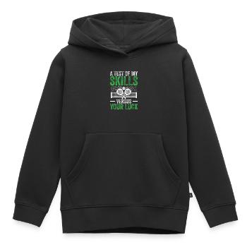 Ein Test Meiner Fähigkeiten Im Vergleich Zu Ihrem - Kinder Premium Organic Hoodie - Schwarz - Vorne - AI Model Kid Male (0cm)