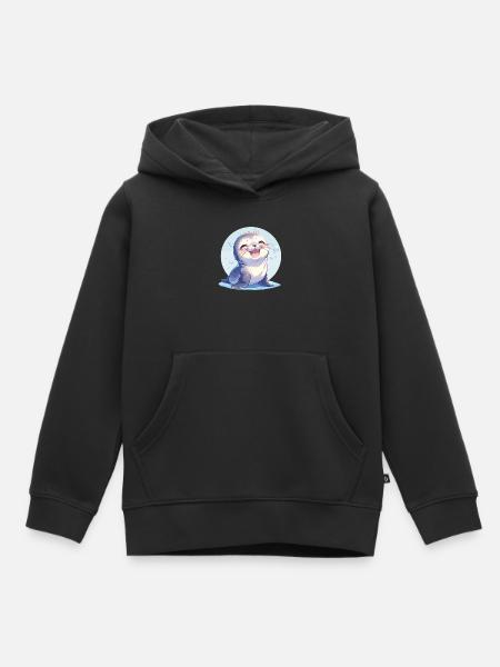 Robben Robbe - Kinder Premium Organic Hoodie - Schwarz