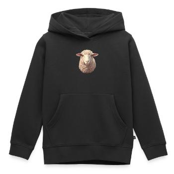 Schafe Schaf - Kinder Premium Organic Hoodie - Schwarz - Vorne - AI Model Kid Male (0cm)