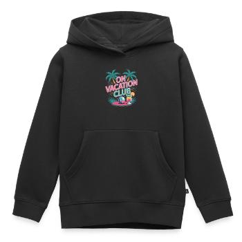 Vacation Club Summer Festival Vacation Beach Vacation - Kids Premium Organic Hoodie - black - Front - AI Model Kid Male (0cm)