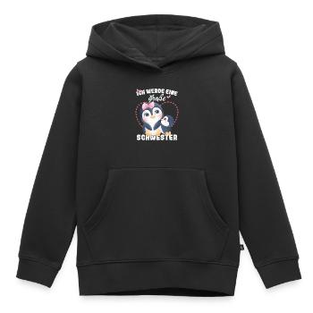 Nachwuchs Verkünden Ich Werde Große Schwester 2027 - Kinder Premium Organic Hoodie - Schwarz - Vorne - AI Model Kid Male (0cm)