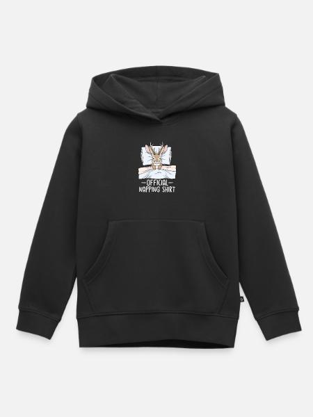 Official Napping shirt - Kinder Premium Organic Hoodie - Schwarz