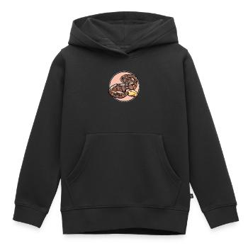 Gabon Vipers Gabon Vipers - Sweat Premium à capuche enfant bio - noir - Devant - AI Model Kid Male (0cm)