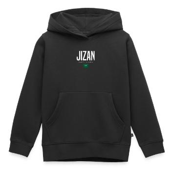 Jizan Saudi-Arabien - Kinder Premium Organic Hoodie - Schwarz - Vorne - AI Model Kid Male (0cm)