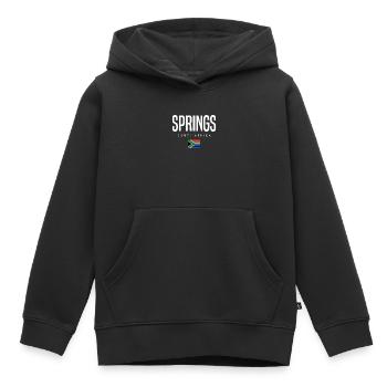 Springs Südafrika - Kinder Premium Organic Hoodie - Schwarz - Vorne - AI Model Kid Male (0cm)
