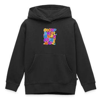 Abc School Enrollment Schoolchild - Kids Premium Organic Hoodie - black - Front - AI Model Kid Male (0cm)