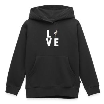 Cigognes Cigognes - Sweat Premium à capuche enfant bio - noir - Devant - AI Model Kid Male (0cm)