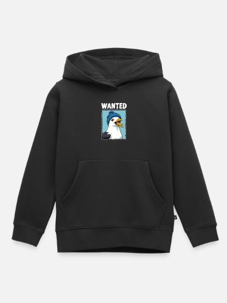 Gesuchte Pommes-möwe - Kinder Premium Organic Hoodie - Schwarz