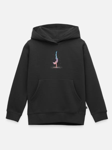 Gymnastik Gymnastaste Akrobatik – Silhouette - Kinder Premium Organic Hoodie - Schwarz