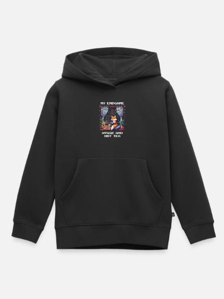 Endgame: Hygge und heißer Tee - Kinder Premium Organic Hoodie - Schwarz