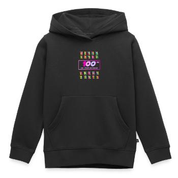 100. Schultag ohne Mutter-Humorkind - Kinder Premium Organic Hoodie - Schwarz - Vorne - AI Model Kid Male (0cm)