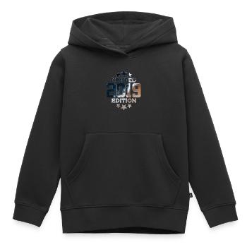 LIMITED EDITION 2019 7TH BIRTHDAY - Kids Premium Organic Hoodie - black - Front - AI Model Kid Male (0cm)