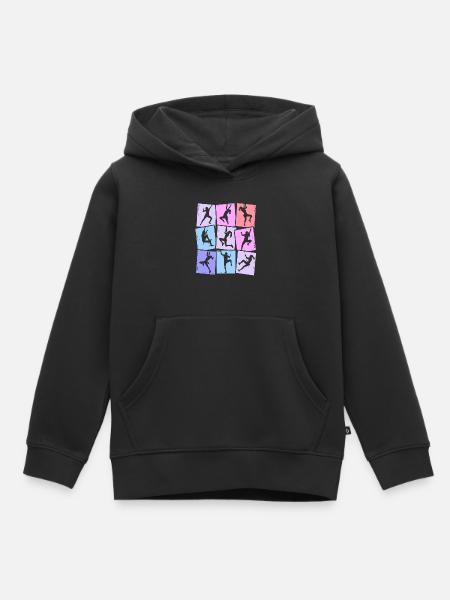 Climbing Mountains Climbers Bouldering Women Girls - Kids Premium Organic Hoodie - black